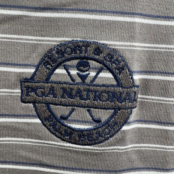 Nike Golf Tiger Woods Collection Fit DRY Mens Golf Polo Shirt Size XL Striped - Picture 3 of 10